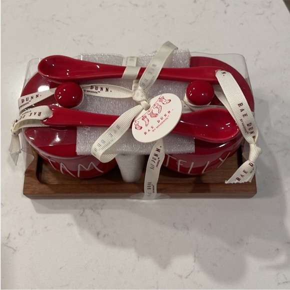 New Rae Dunn Red Jam & Jelly Set - Picture 2 of 4